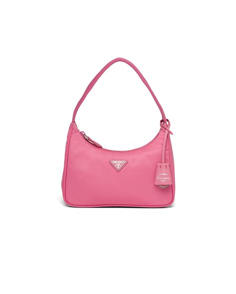 baby pink prada purse|Prada pink nylon bag.